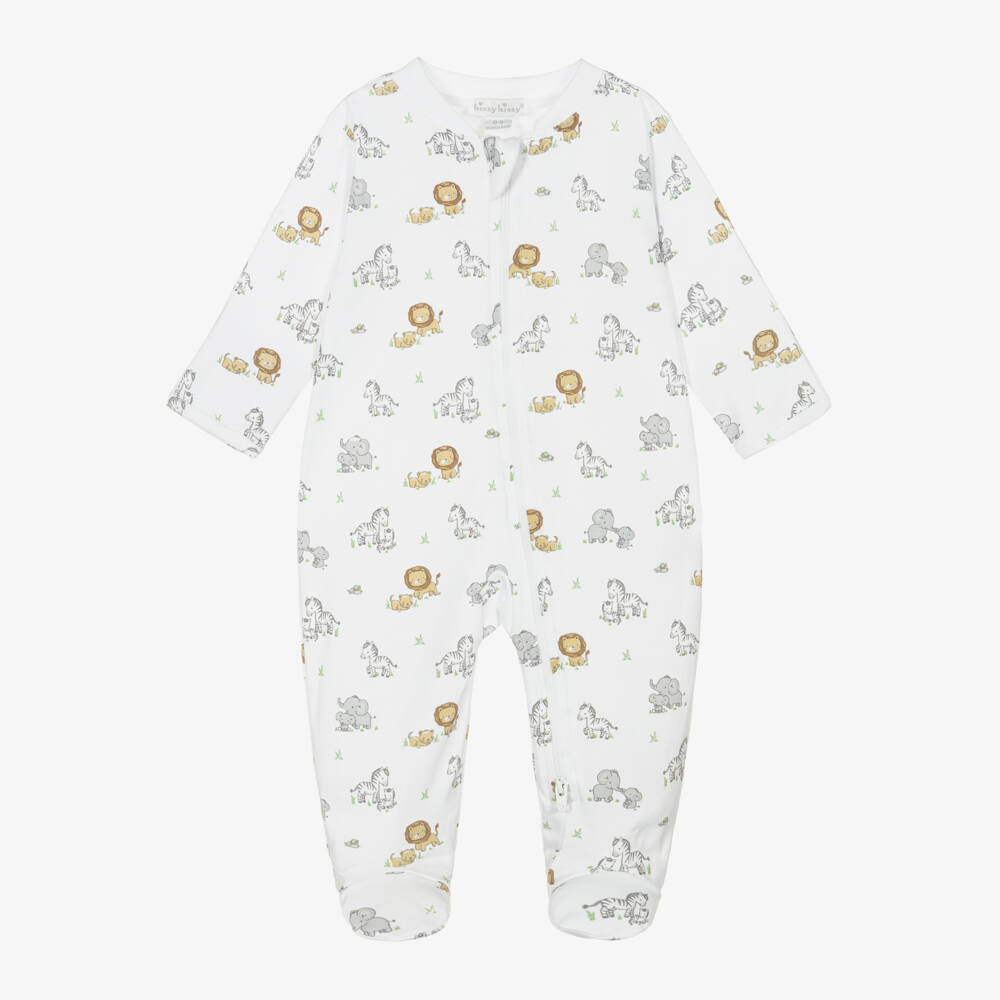 Kissy Kissy-Белый пима боди сафари для мальчиков | Childrensalon Outlet