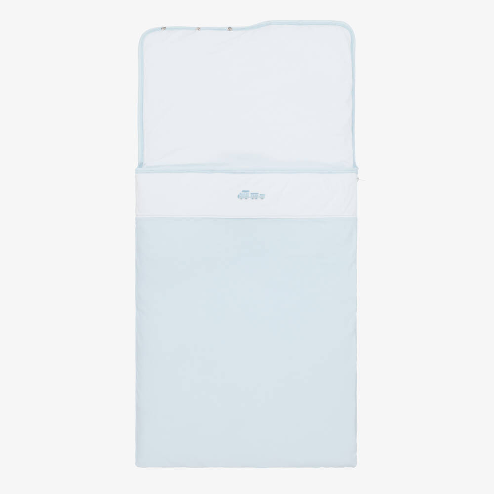 Kissy Kissy-Boys Soft Blue Cotton Nest | Childrensalon Outlet