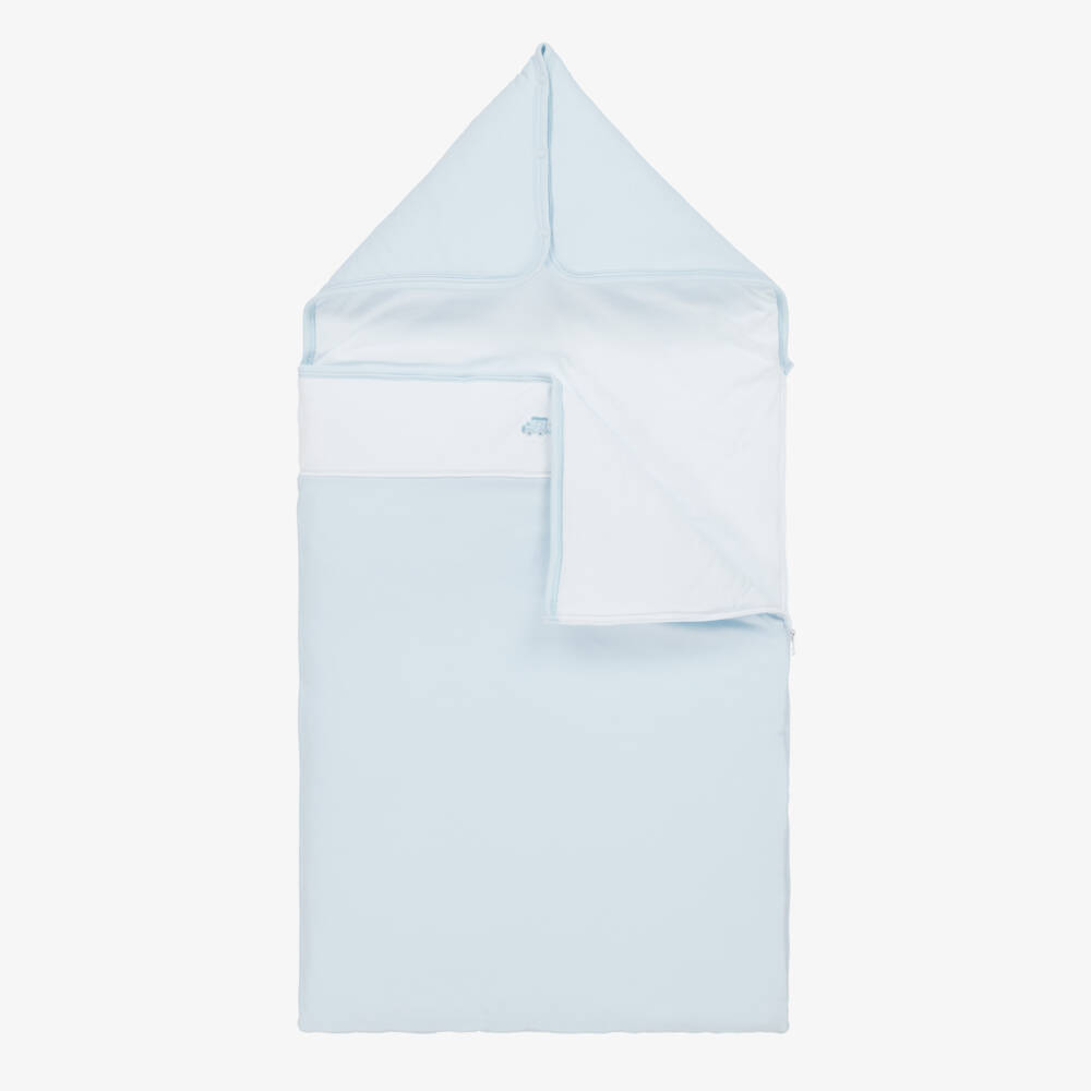Kissy Kissy-Boys Soft Blue Cotton Nest | Childrensalon Outlet