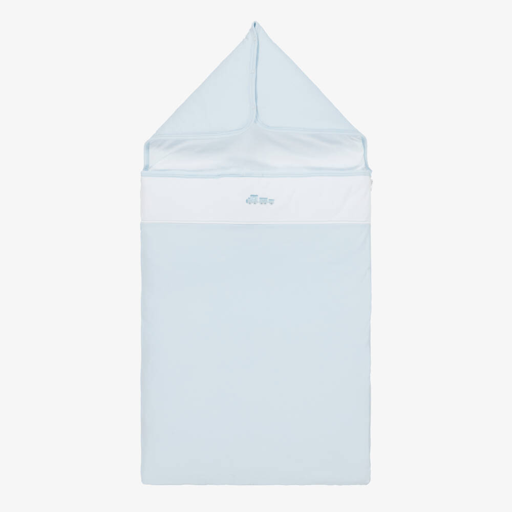 Kissy Kissy-Boys Soft Blue Cotton Nest | Childrensalon Outlet