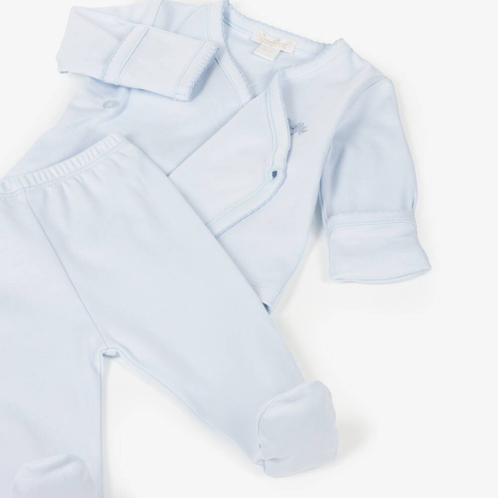 Kissy Kissy-لباس أطفال ناعم أزرق برسمة فيل للأولاد | Childrensalon Outlet