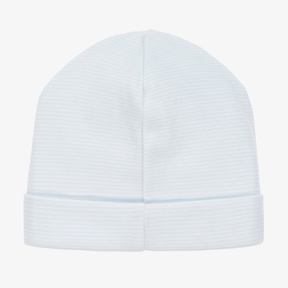 Kissy Kissy-قبعة قطن بيما لون أزرق للمواليد | Childrensalon Outlet