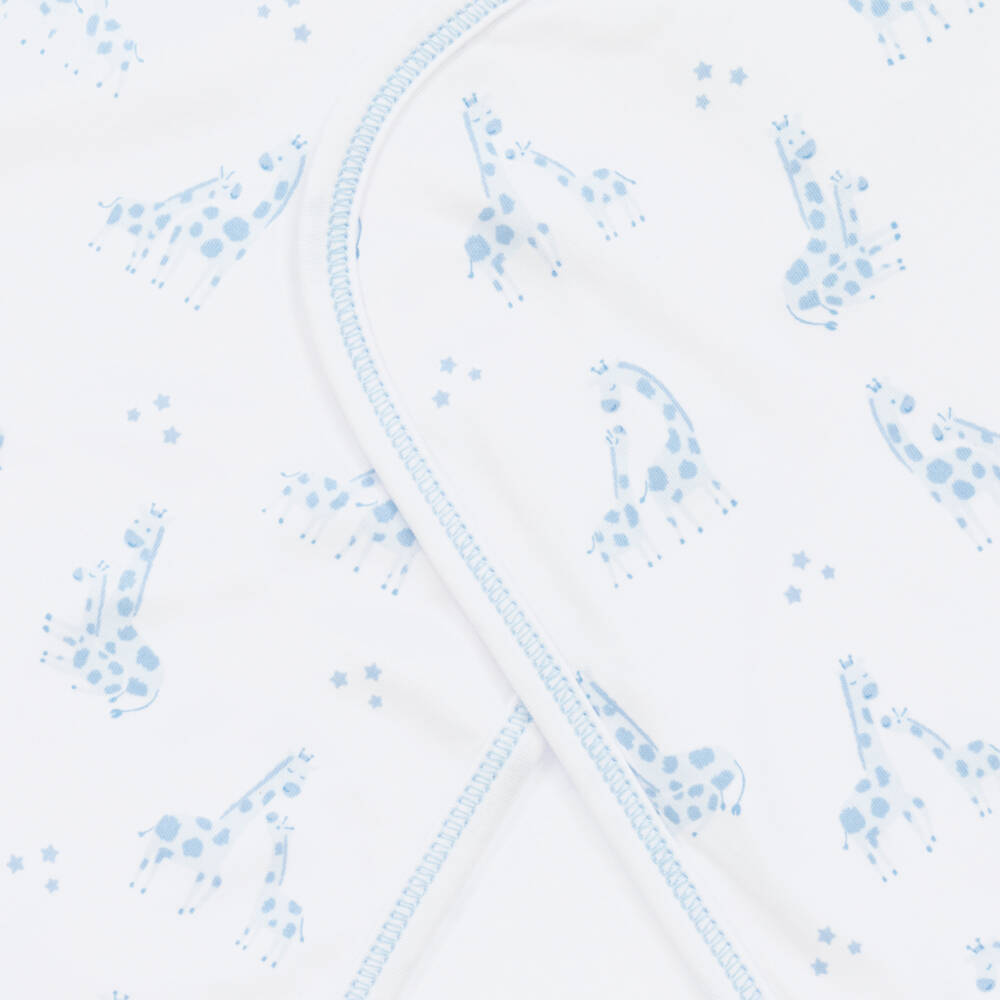 Kissy Kissy-Boys Soft Giraffe Cotton Blanket | Childrensalon Outlet