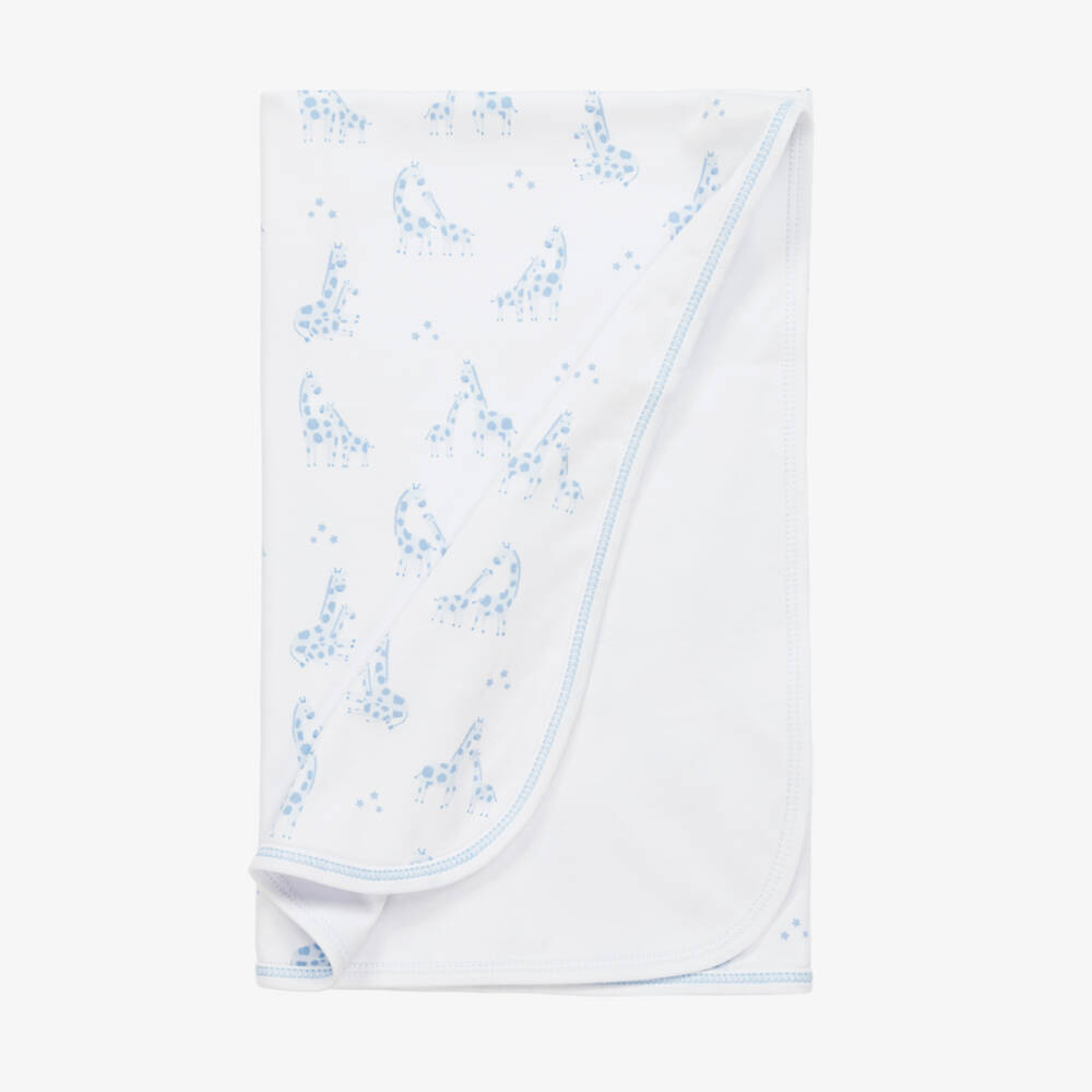 Kissy Kissy-Boys Soft Giraffe Cotton Blanket | Childrensalon Outlet
