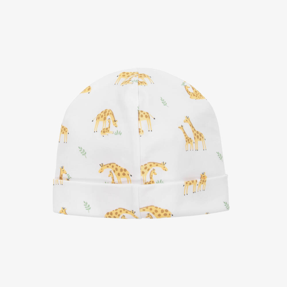 Kissy Kissy-Boys Soft White Giraffe Hat | Childrensalon Outlet