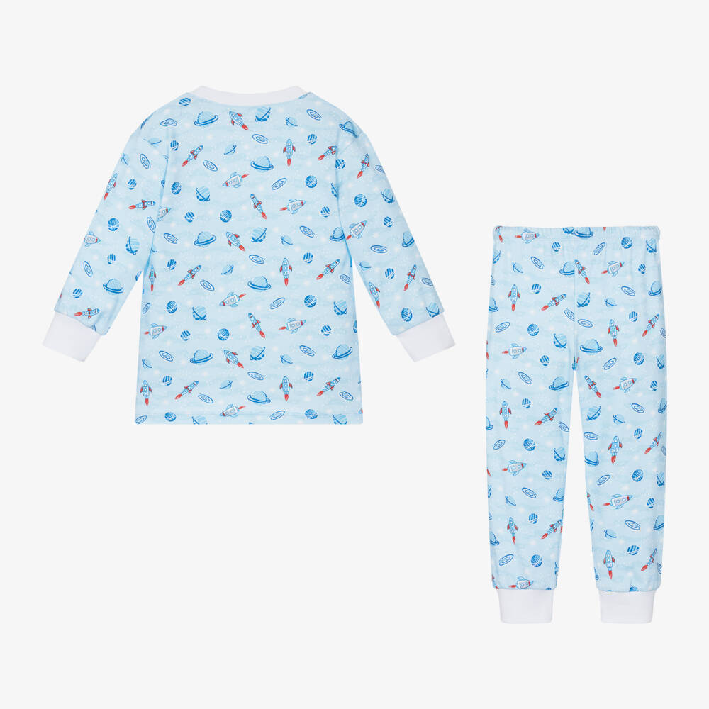 Kissy Kissy-Boys Space-Themed Blue Nightwear | Childrensalon Outlet