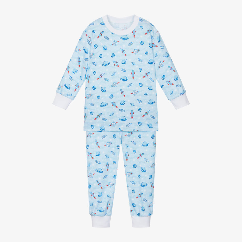 Kissy Kissy-Boys Space-Themed Blue Nightwear | Childrensalon Outlet