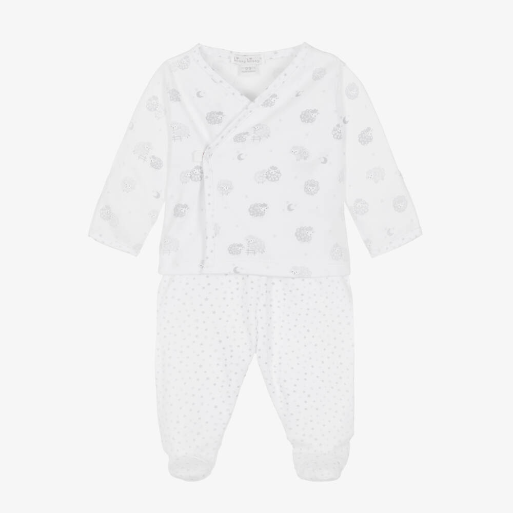 Kissy Kissy-Boys Tender Grey Sheep Two-Piece Ensemble | Childrensalon Outlet