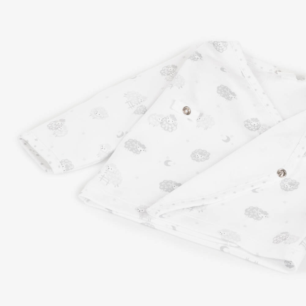 Kissy Kissy-Boys Tender Grey Sheep Two-Piece Ensemble | Childrensalon Outlet