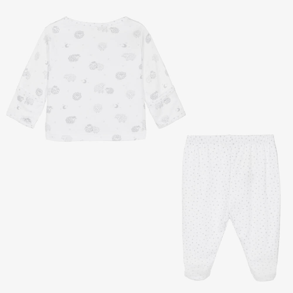 Kissy Kissy-Boys Tender Grey Sheep Two-Piece Ensemble | Childrensalon Outlet