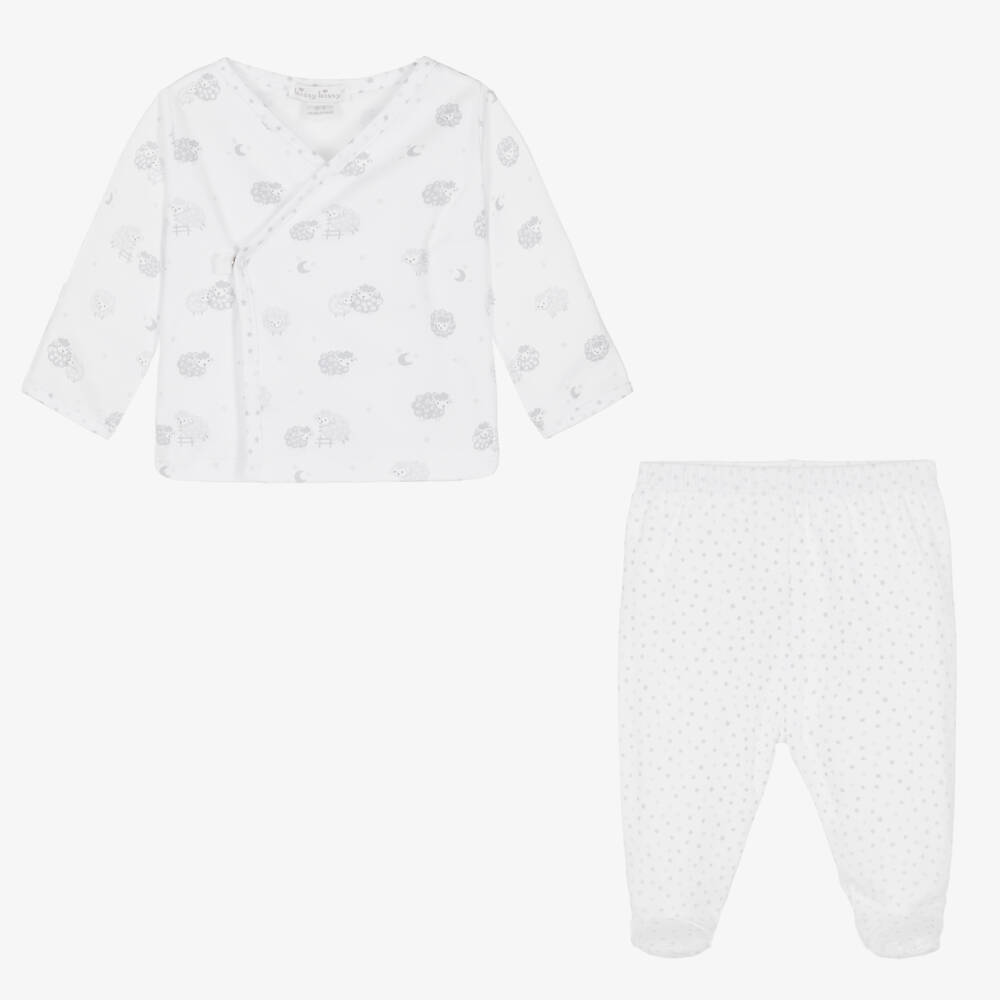 Kissy Kissy-Boys Tender Grey Sheep Two-Piece Ensemble | Childrensalon Outlet
