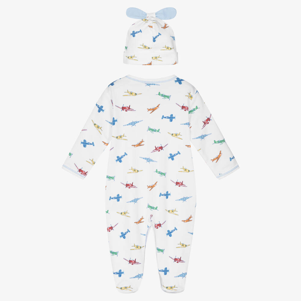 Kissy Kissy-طقم أفرول بيبي غرو قطن بيما لون أبيض للمواليد | Childrensalon Outlet