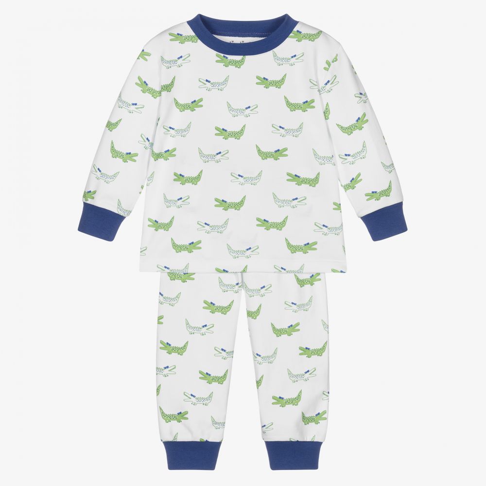 Kissy Kissy - Weißer Alligator-Schlafanzug (J) | Childrensalon
