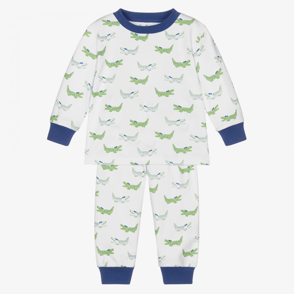 Kissy Kissy - Boys White Alligator Pyjamas | Childrensalon