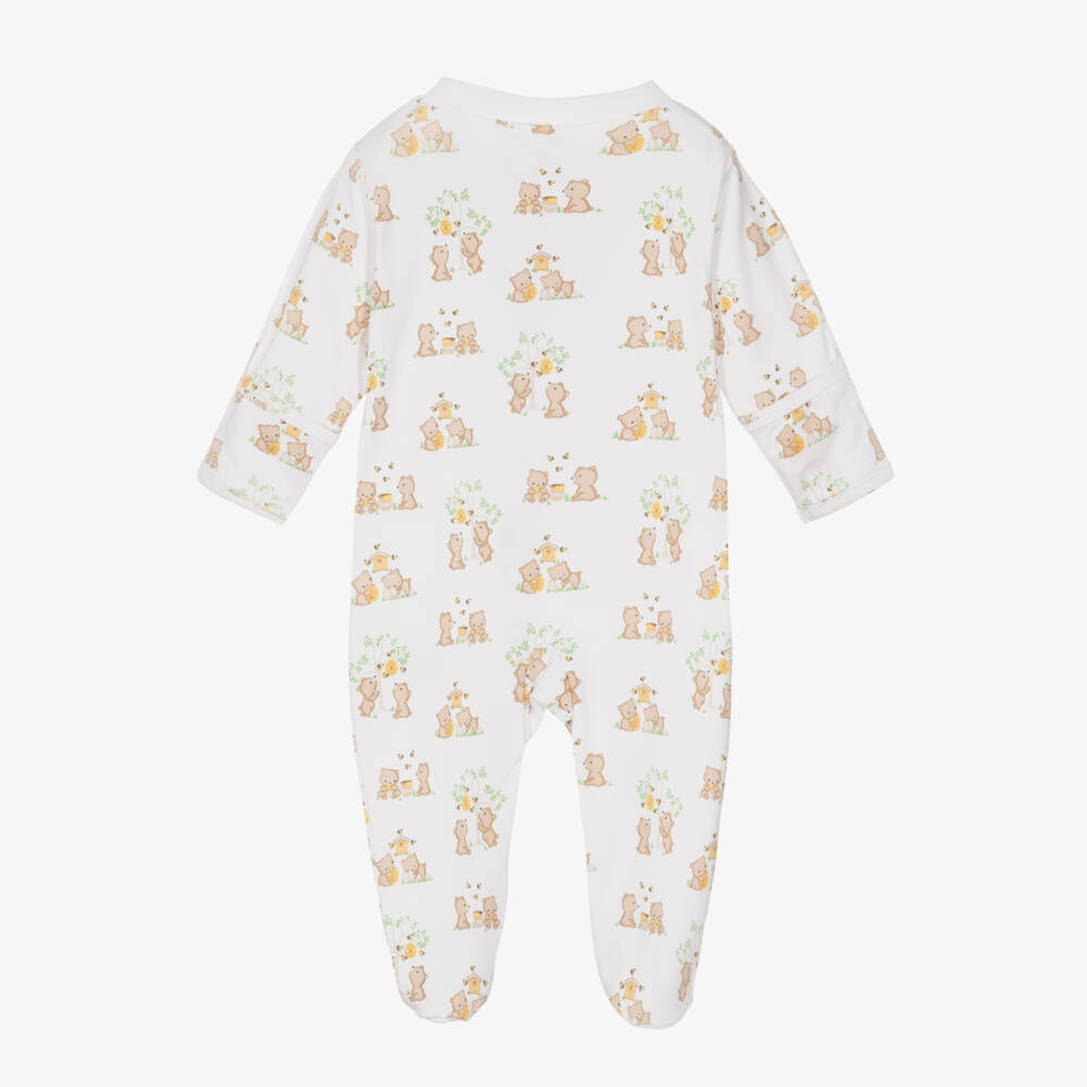 Kissy Kissy-Boys White Bear Dreams Babygrow | Childrensalon Outlet