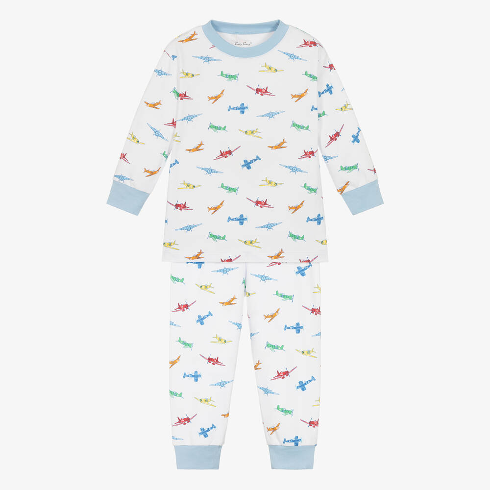Kissy Kissy-Boys White & Blue Active Aviators Pyjamas | Childrensalon Outlet