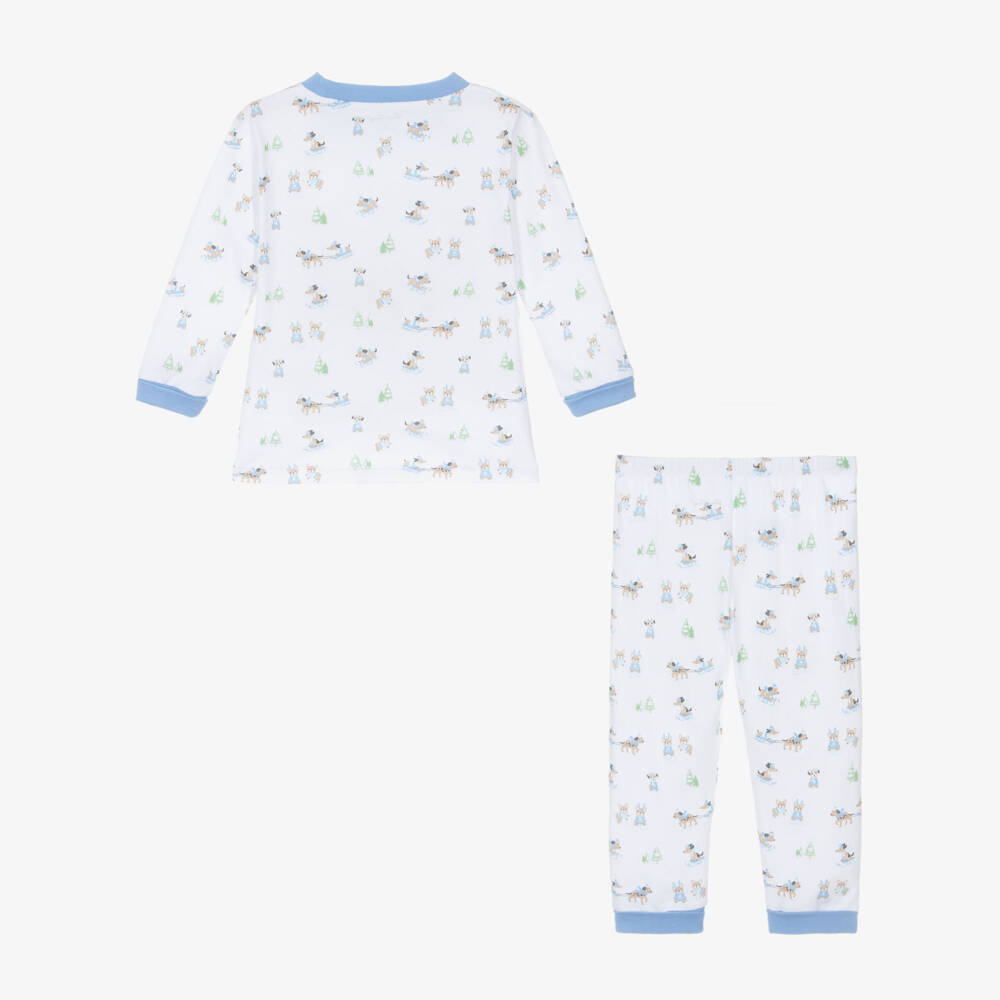 Kissy Kissy-Пижама для мальчиков белая и синяя с щенком | Childrensalon Outlet