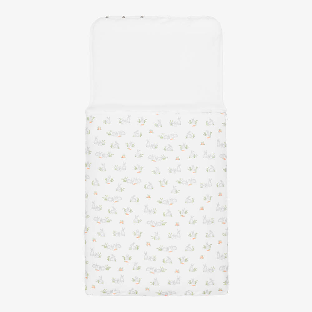 Kissy Kissy-Boys White Bunny Comfort Cocoon | Childrensalon Outlet