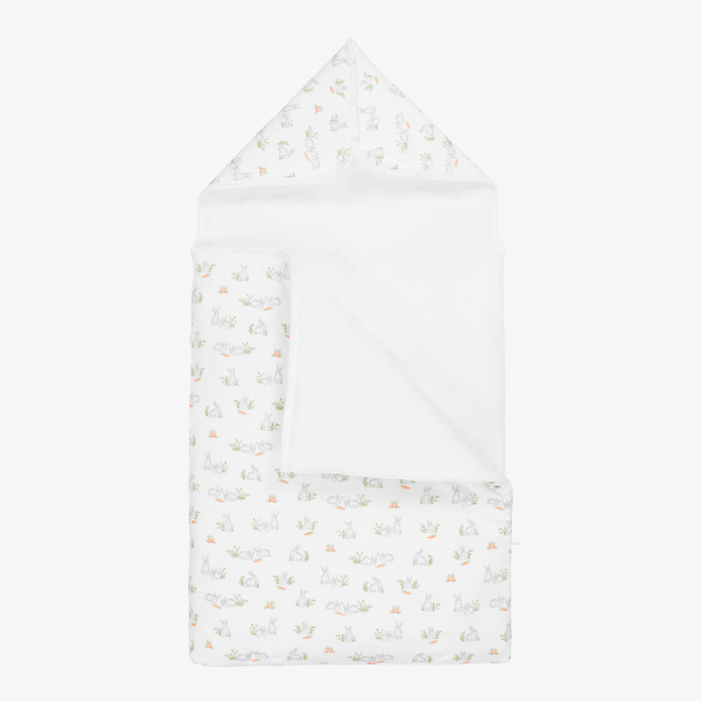 Kissy Kissy-Boys White Bunny Comfort Cocoon | Childrensalon Outlet