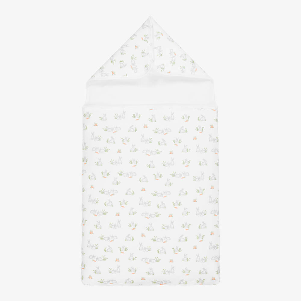 Kissy Kissy-Boys White Bunny Comfort Cocoon | Childrensalon Outlet