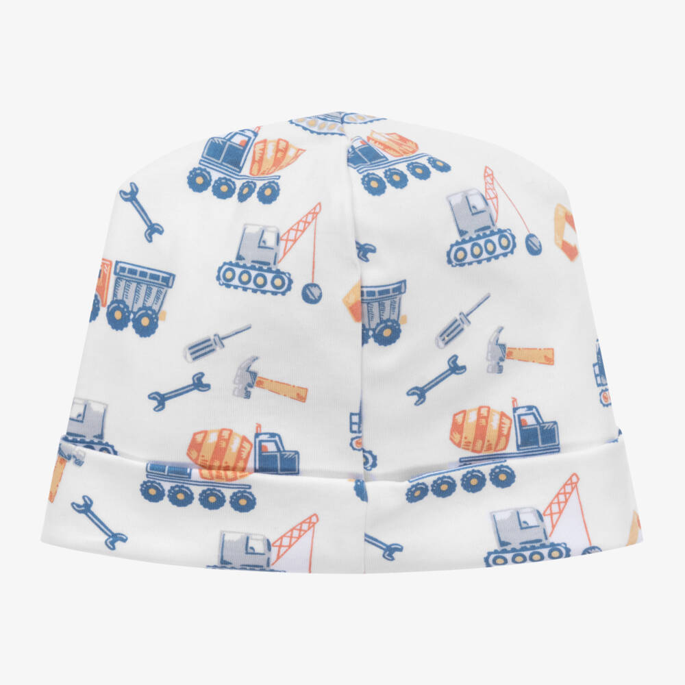 Kissy Kissy-قبعة قطن بيما لون أبيض للمواليد | Childrensalon Outlet