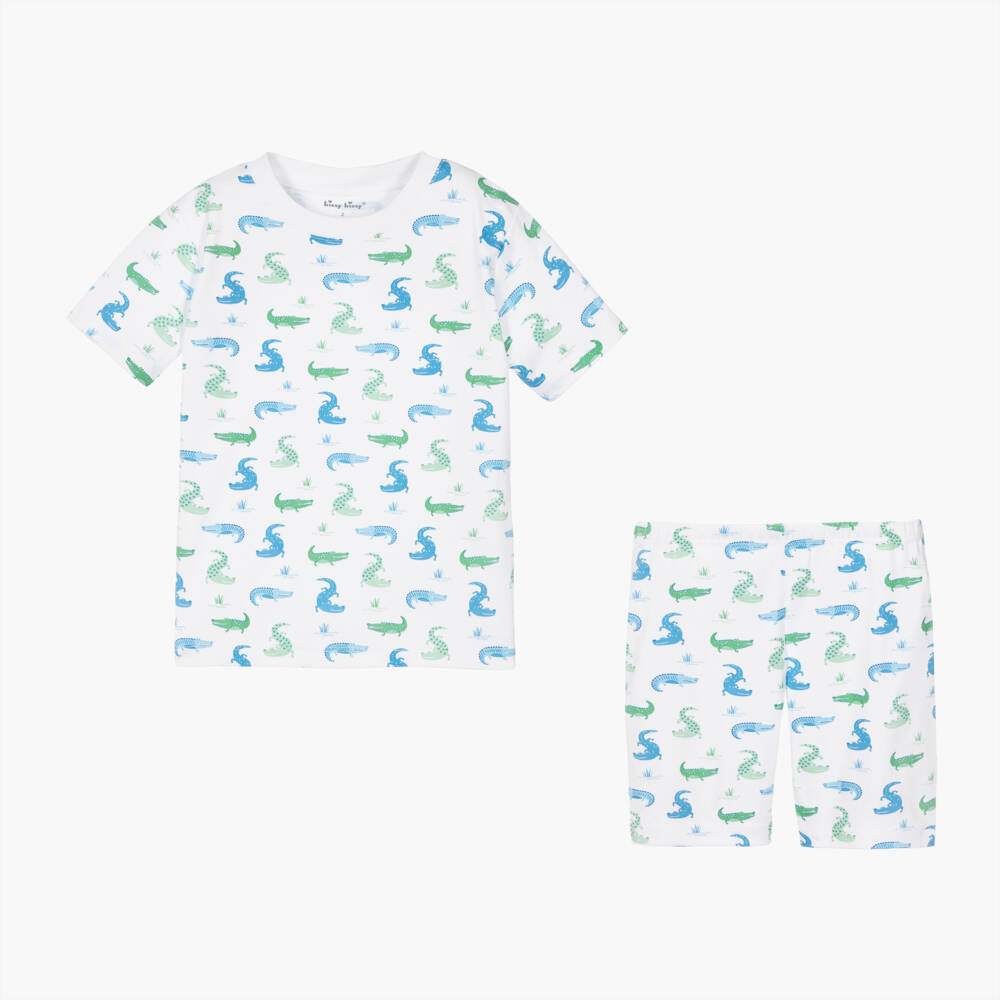 Kissy Kissy-ملابس نوم مغامرات التمساح البيضاء للأولاد | Childrensalon Outlet