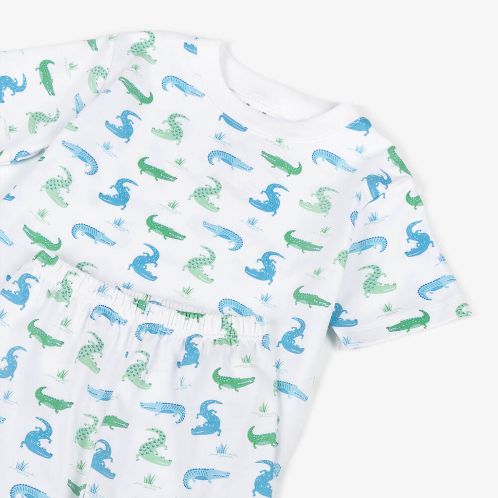 Kissy Kissy-ملابس نوم مغامرات التمساح البيضاء للأولاد | Childrensalon Outlet
