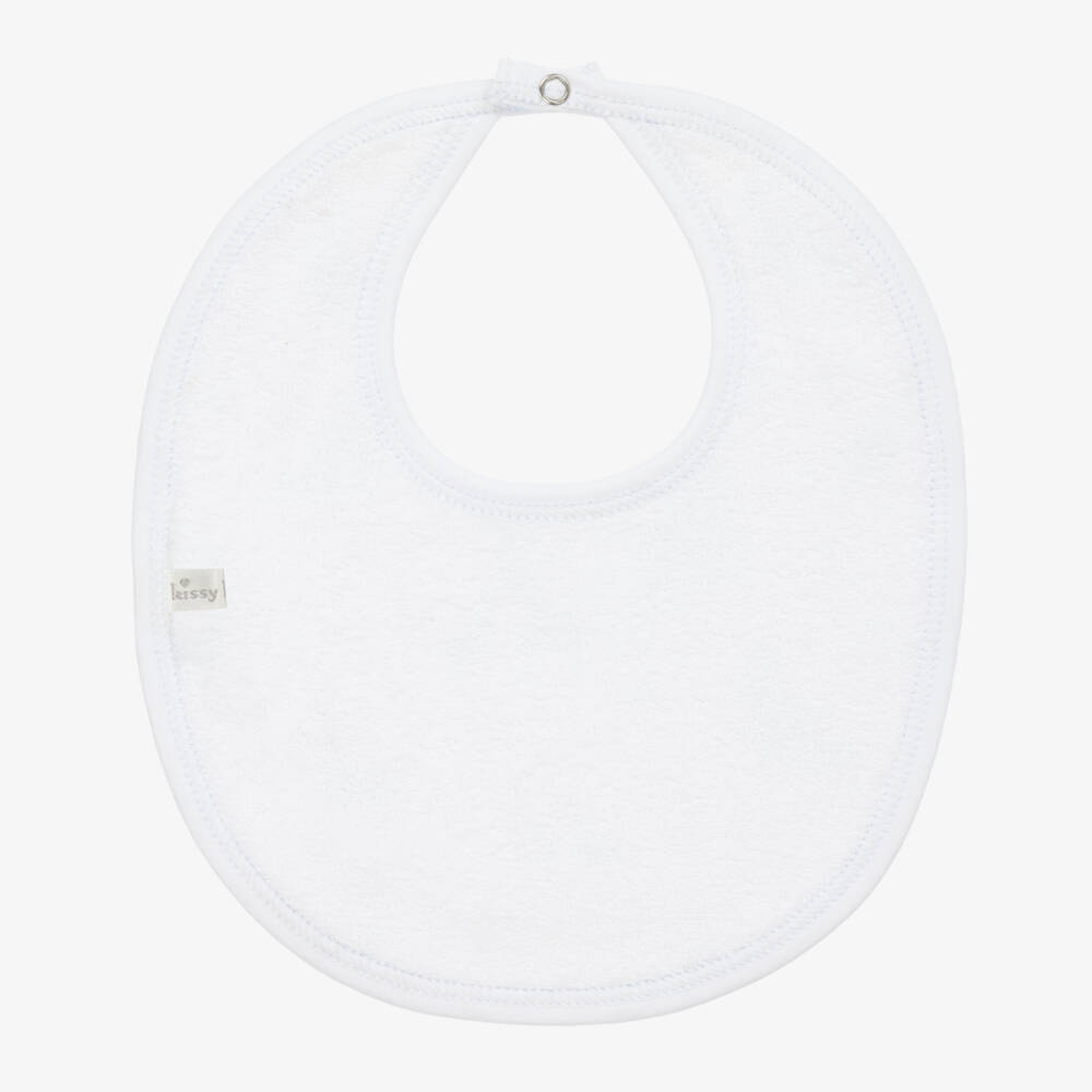 Kissy Kissy-Boys White Giraffe Print Bib | Childrensalon Outlet