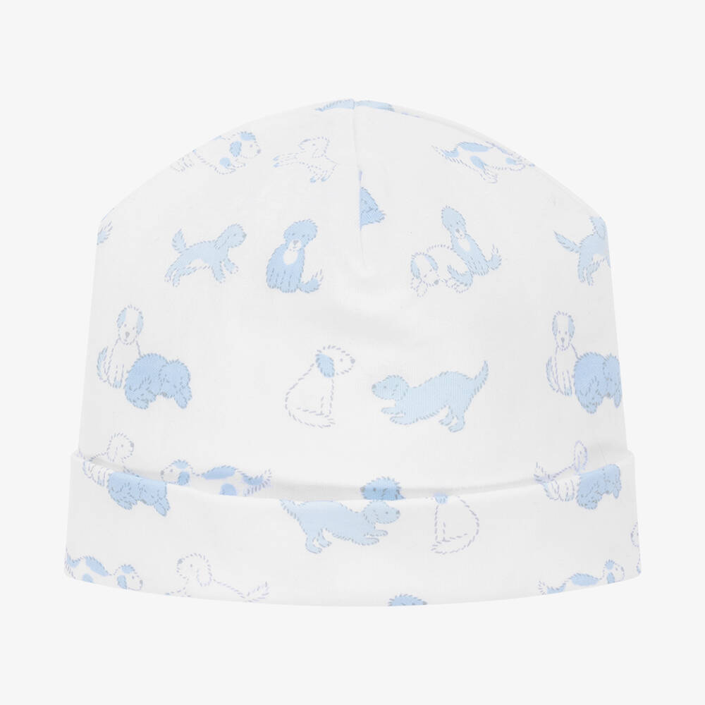 Kissy Kissy - Boys White Pima Cotton Puppy Dog Fun Hat | Childrensalon