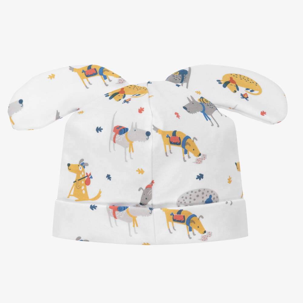 Kissy Kissy-قبعة قطن بيما لون أبيض للمواليد | Childrensalon Outlet