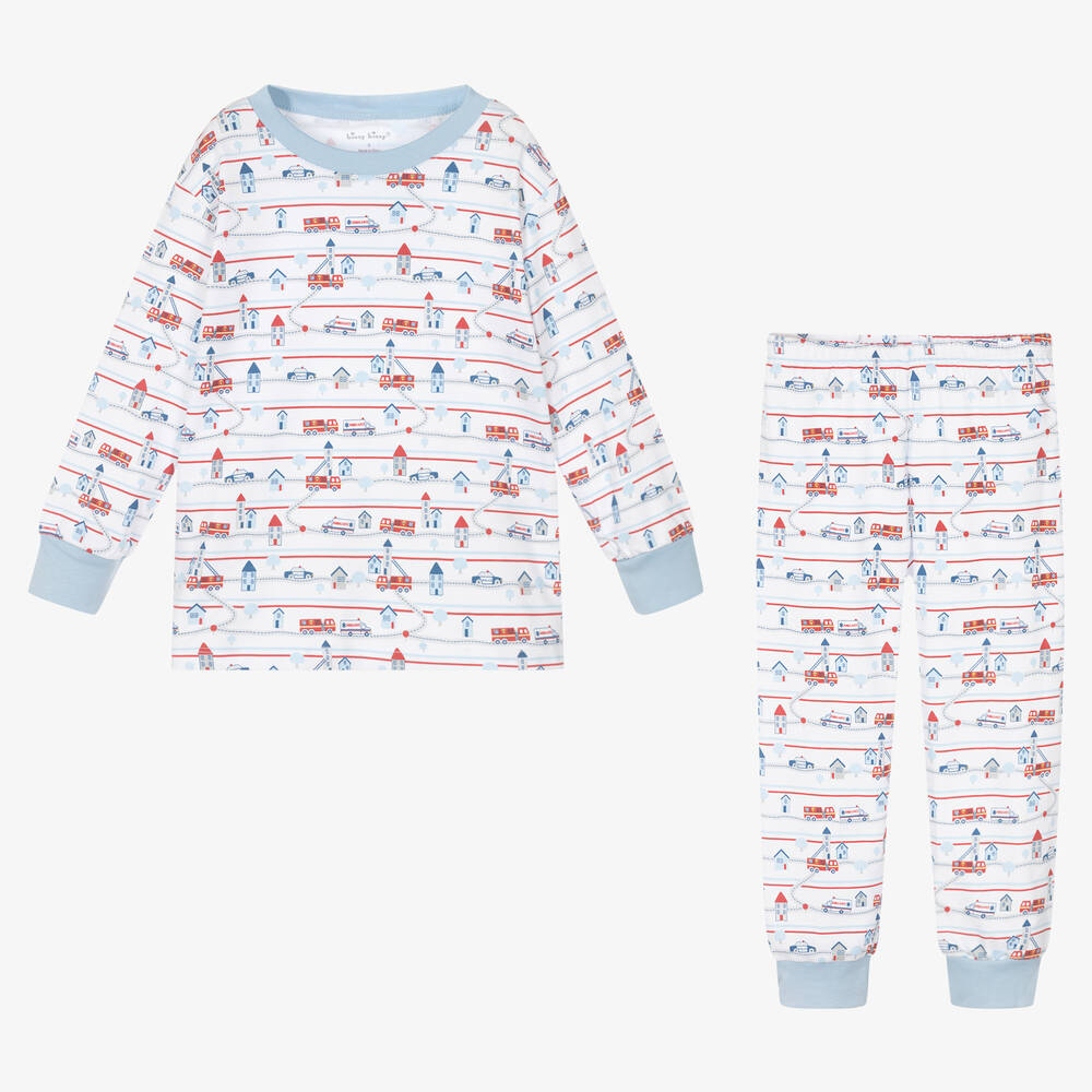 Kissy Kissy-Белая пижама из хлопка пима для мальчиков | Childrensalon Outlet