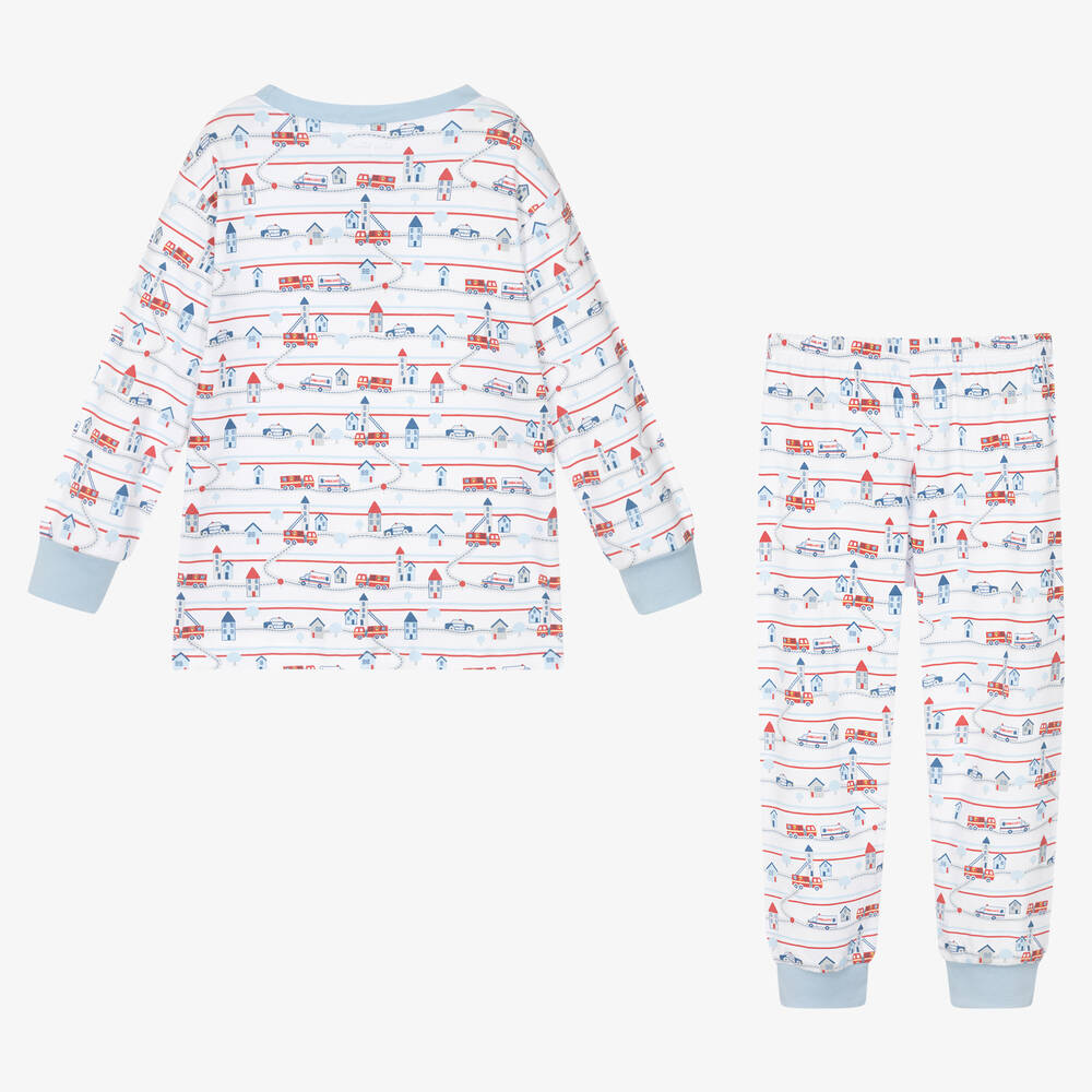 Kissy Kissy-Белая пижама из хлопка пима для мальчиков | Childrensalon Outlet