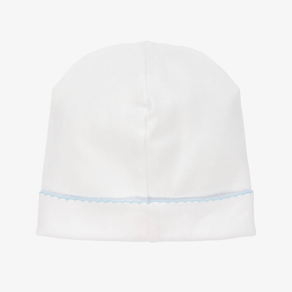 Kissy Kissy-Boys White Pima Cotton Safari Style Hat | Childrensalon Outlet