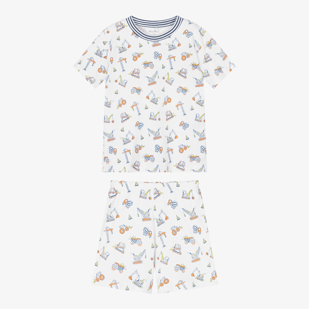 Kissy Kissy-بيجاما قطن بيما لون أبيض للأولاد | Childrensalon Outlet