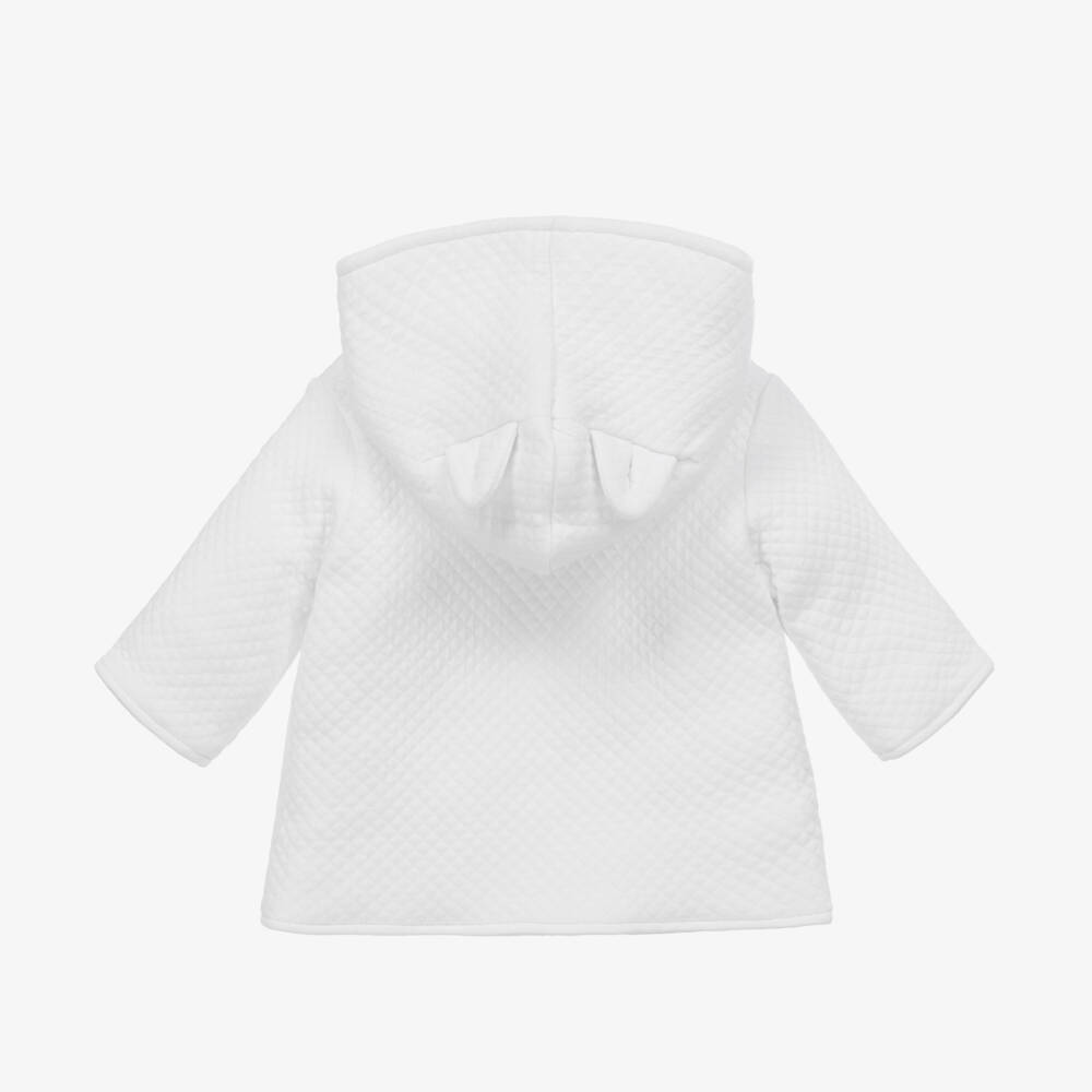 Kissy Kissy-Boys White Quilted Pram Coat | Childrensalon Outlet