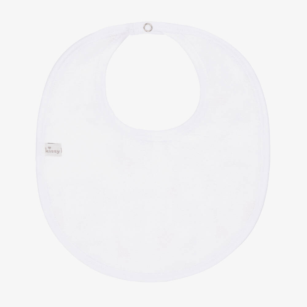 Kissy Kissy-مريلة بيضاء للأولاد بنقشة حيوانات السفاري | Childrensalon Outlet