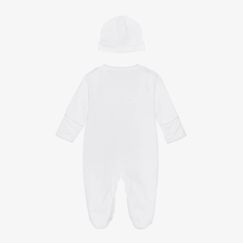 Kissy Kissy-طقم بيبي غرو قطن بيما لون أبيض للأطفال | Childrensalon Outlet