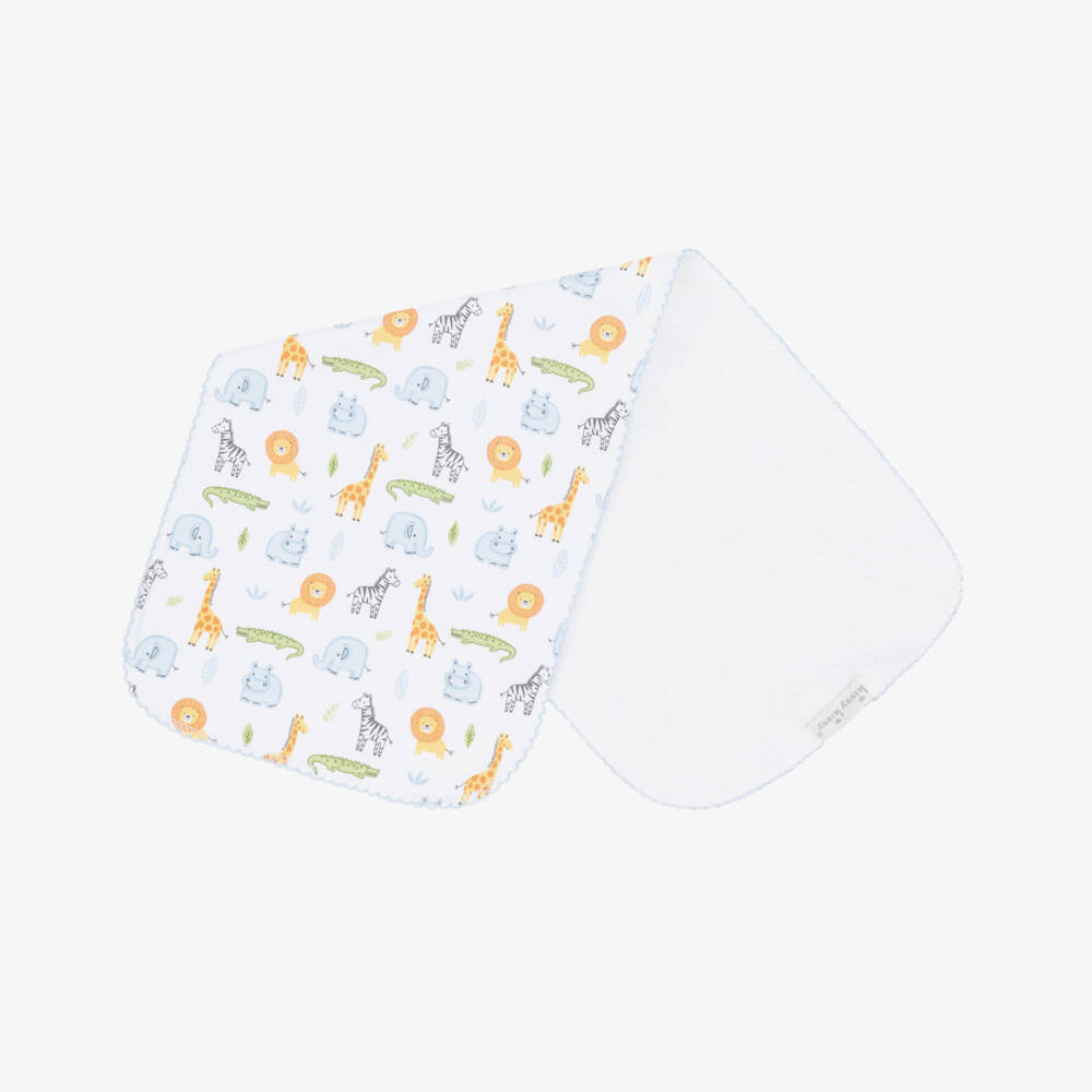 Kissy Kissy-Boys White Safari Muslin Cloth | Childrensalon Outlet
