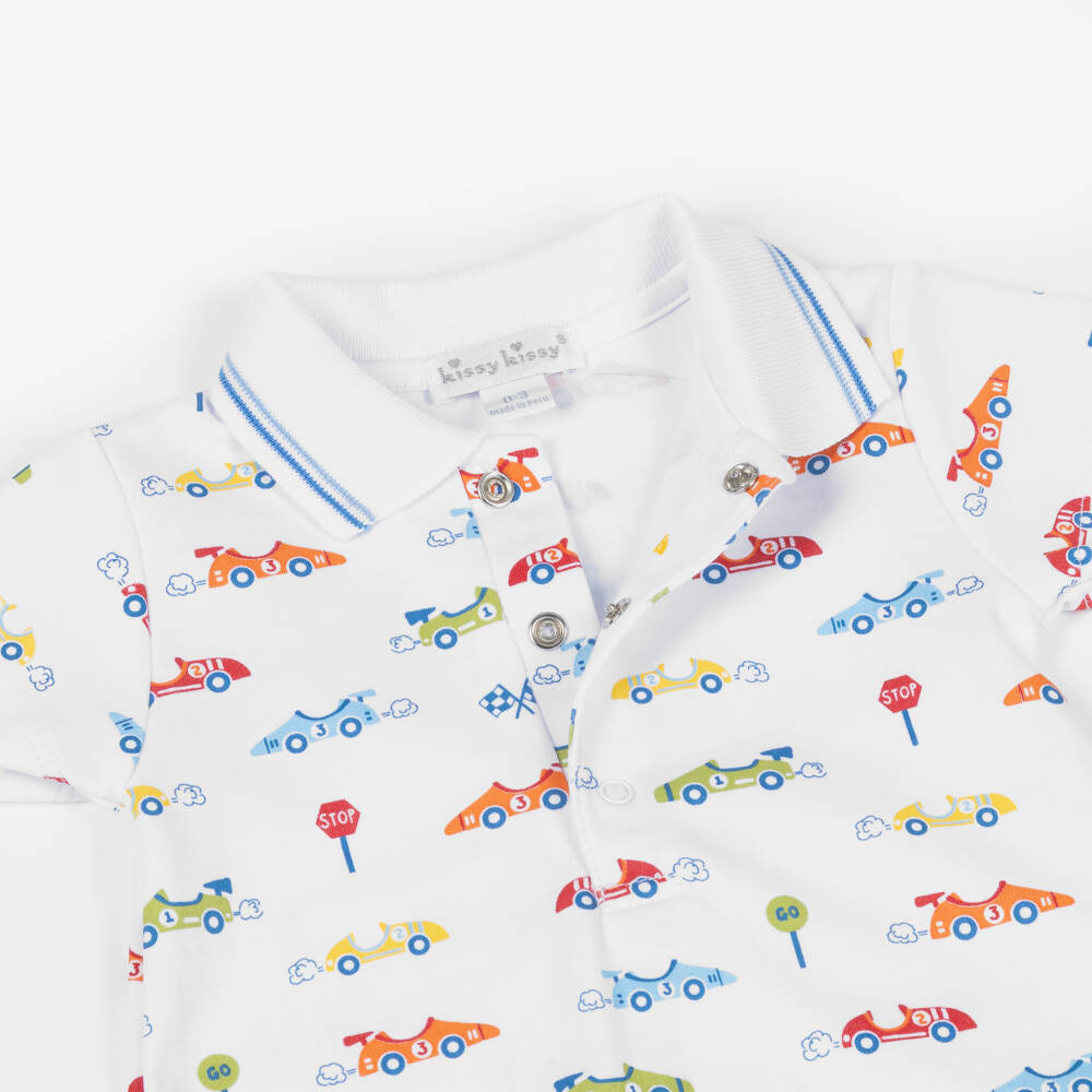 Kissy Kissy-Boys White Sizzling Speedway Shortie | Childrensalon Outlet