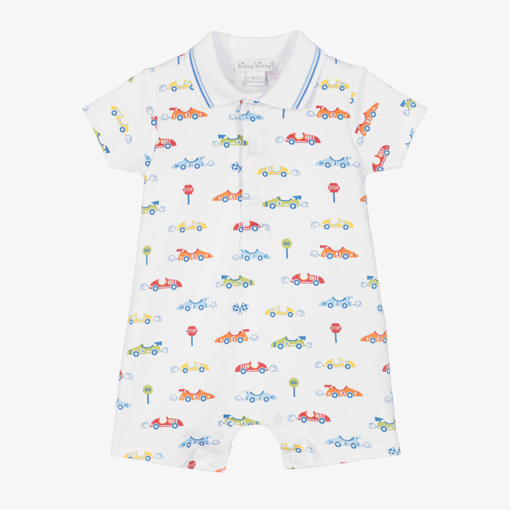 Kissy Kissy-Boys White Sizzling Speedway Shortie | Childrensalon Outlet