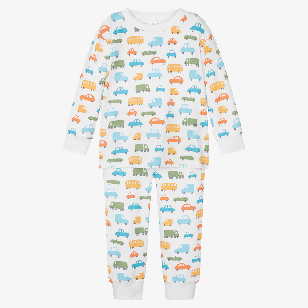 Kissy Kissy - Boys White Traffic Jam Pyjamas | Childrensalon