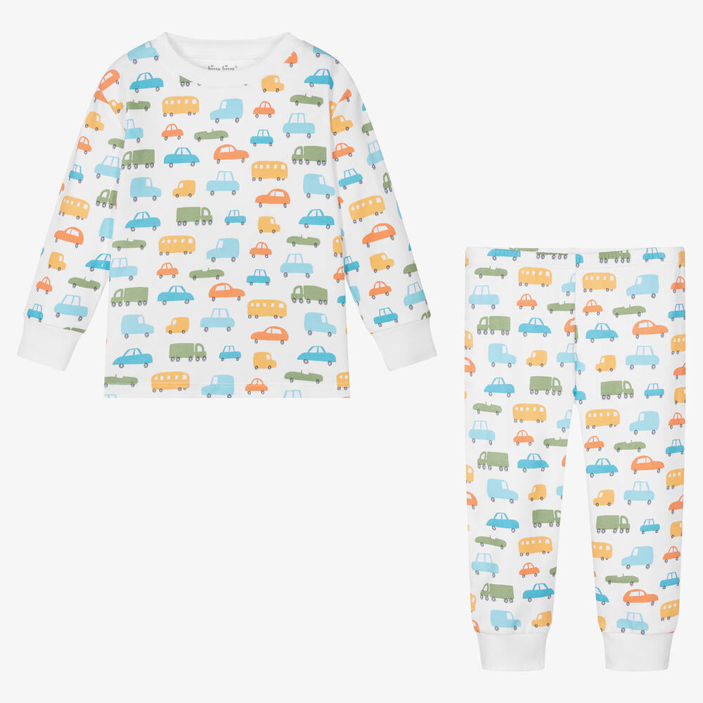 Kissy Kissy-Boys White Traffic Jam Pyjamas | Childrensalon Outlet