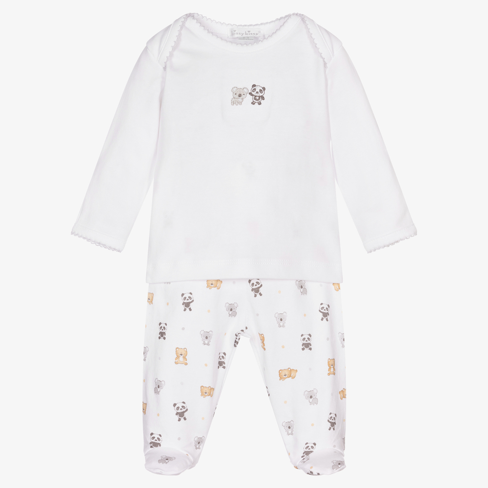 Kissy Kissy - Cotton 2 Piece Cub Babygrow | Childrensalon