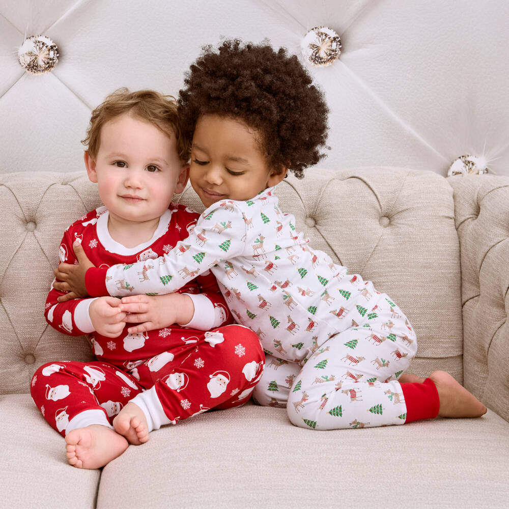 Kissy Kissy-Праздничная красная хлопковая пижама для детей | Childrensalon Outlet