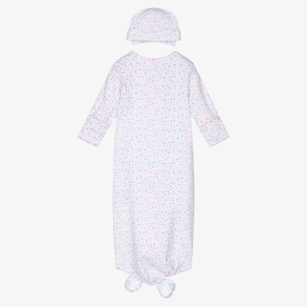 Kissy Kissy-Fiesta Cotton Day Gown & Hat Set | Childrensalon Outlet