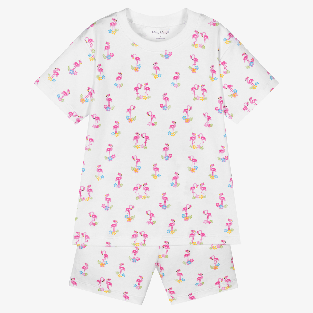 Kissy Kissy - Flamingo Pima Cotton Pyjamas | Childrensalon