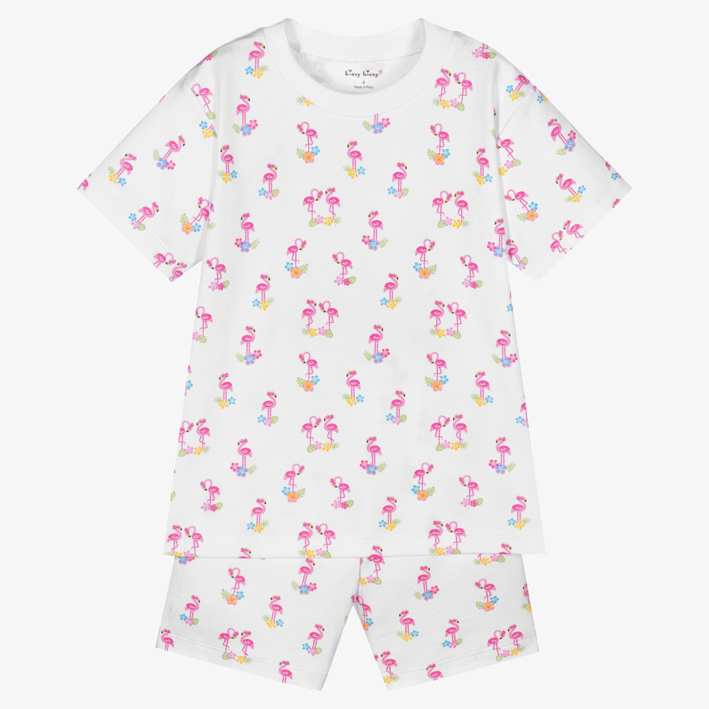 Kissy Kissy - Pyjama en coton Pima Flamant | Childrensalon