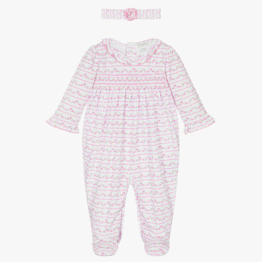 Kissy Kissy - Girls Ballet Blossoms Babygrow Set | Childrensalon