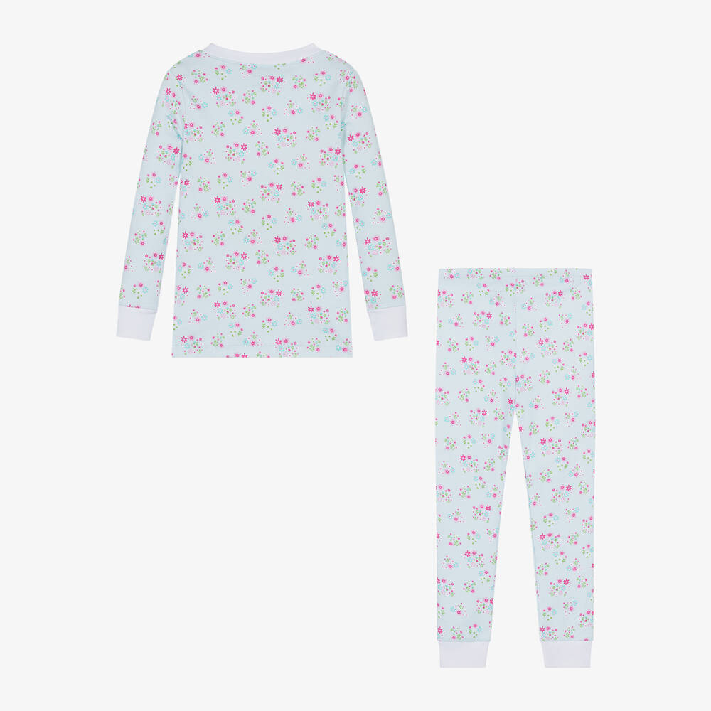 Kissy Kissy-Girls Blue Bunny Blossoms Pyjamas | Childrensalon Outlet