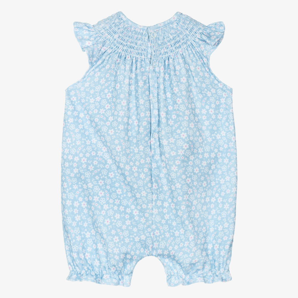 Kissy Kissy-Girls Blue Floral Cotton Shortie | Childrensalon Outlet